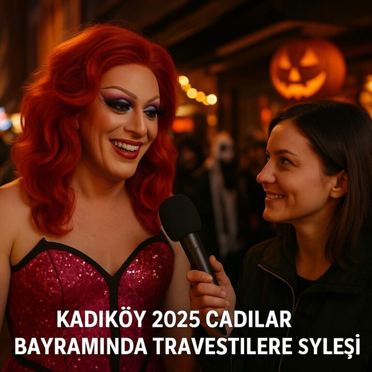 Kadıköy 2025 Cadılar Bayramında Travestiler